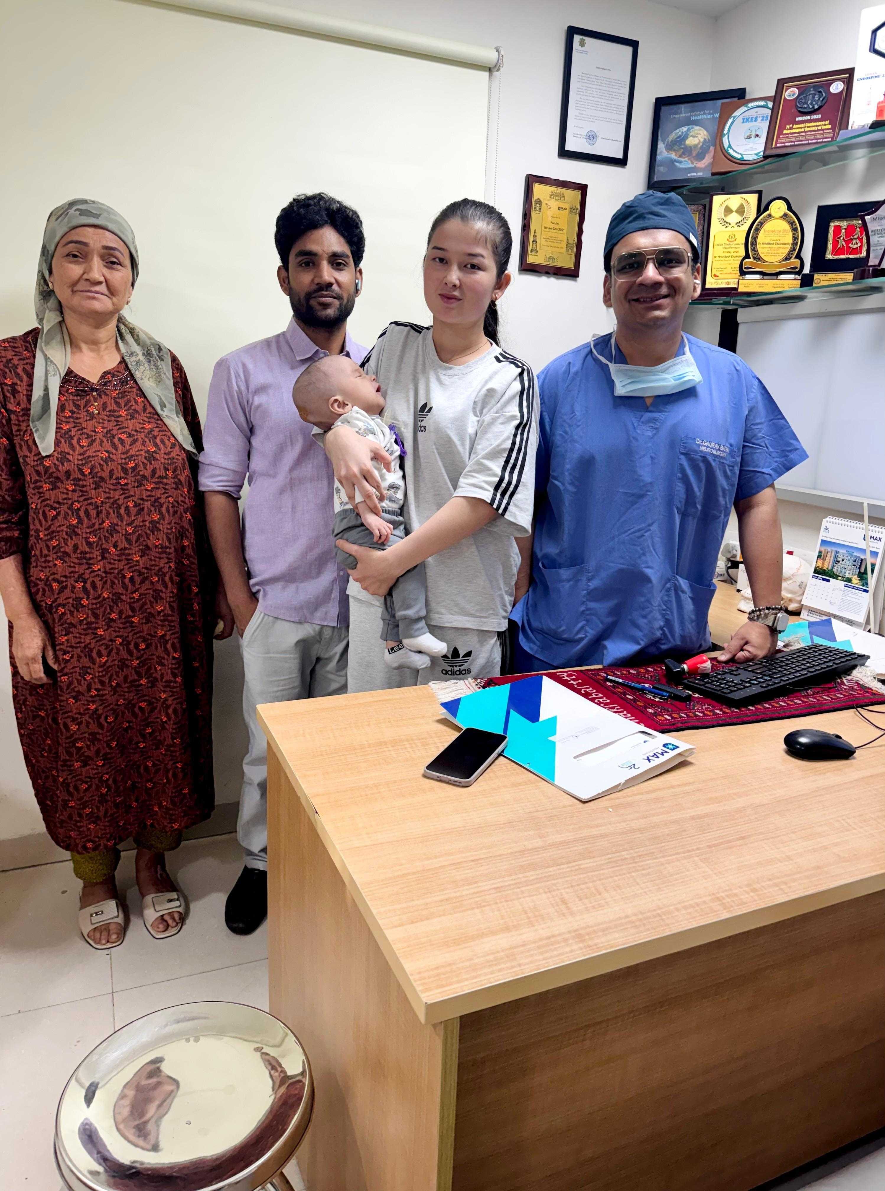 Doctor with patient