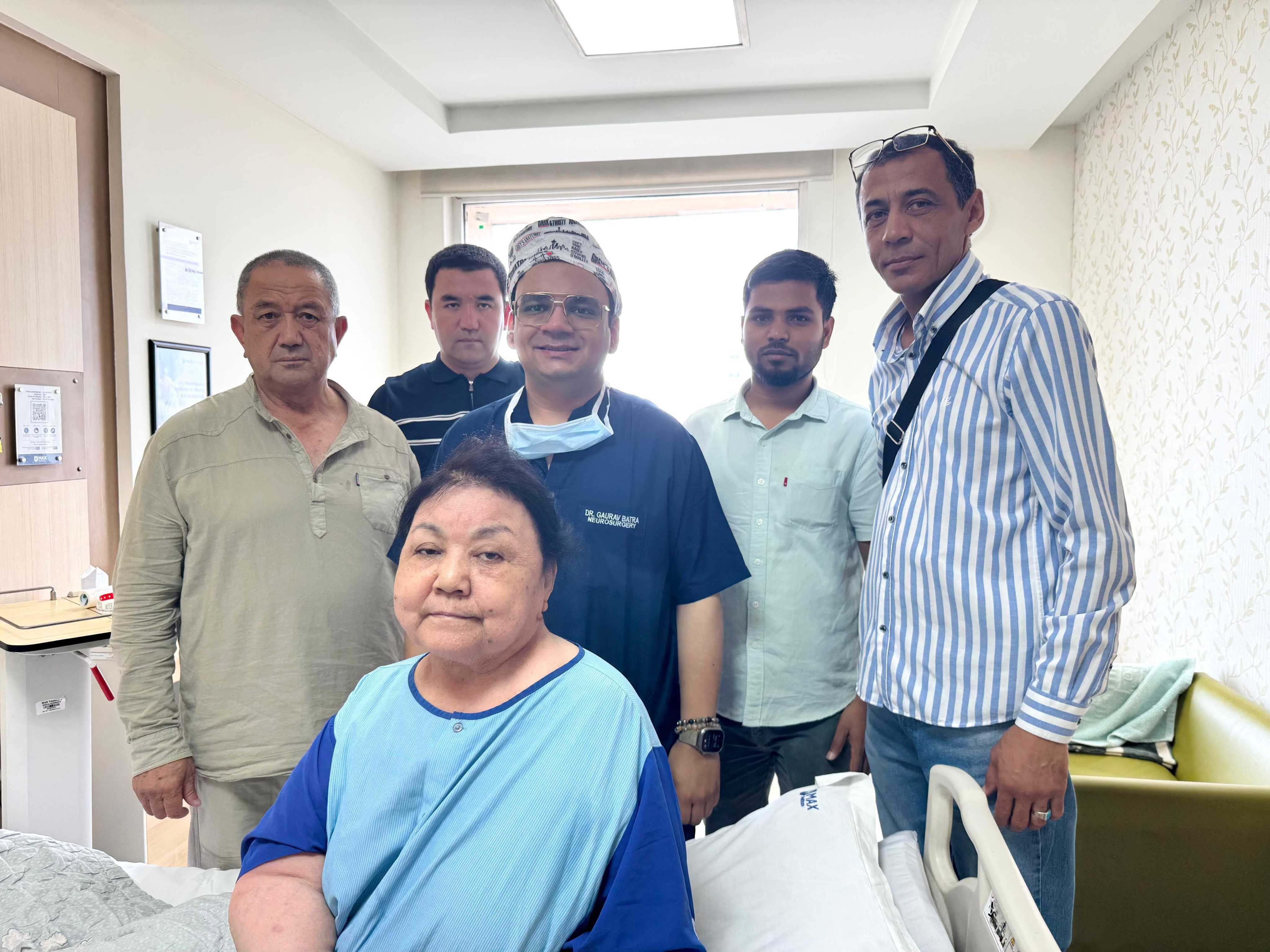 Doctor with patient