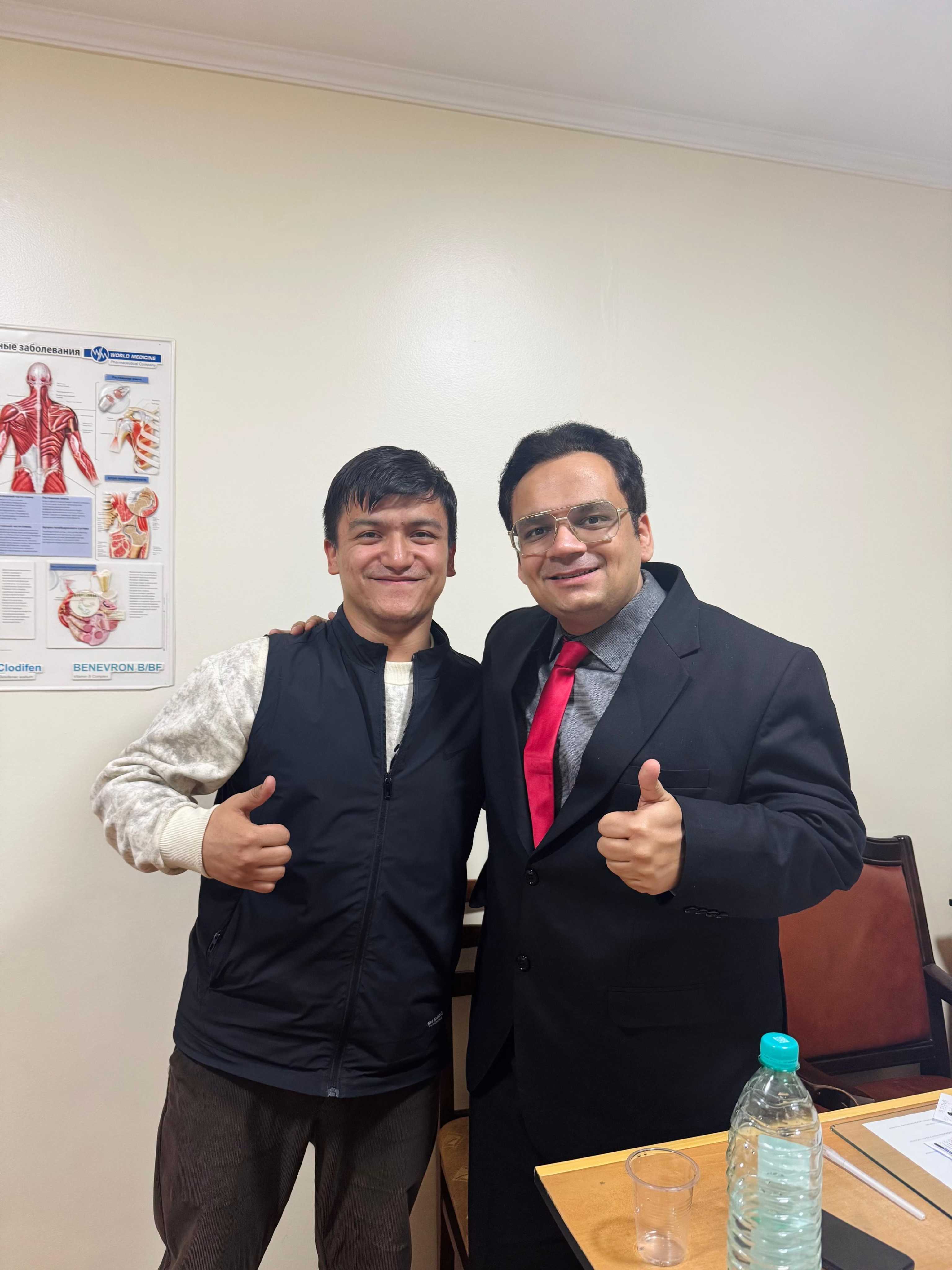 Doctor with patient