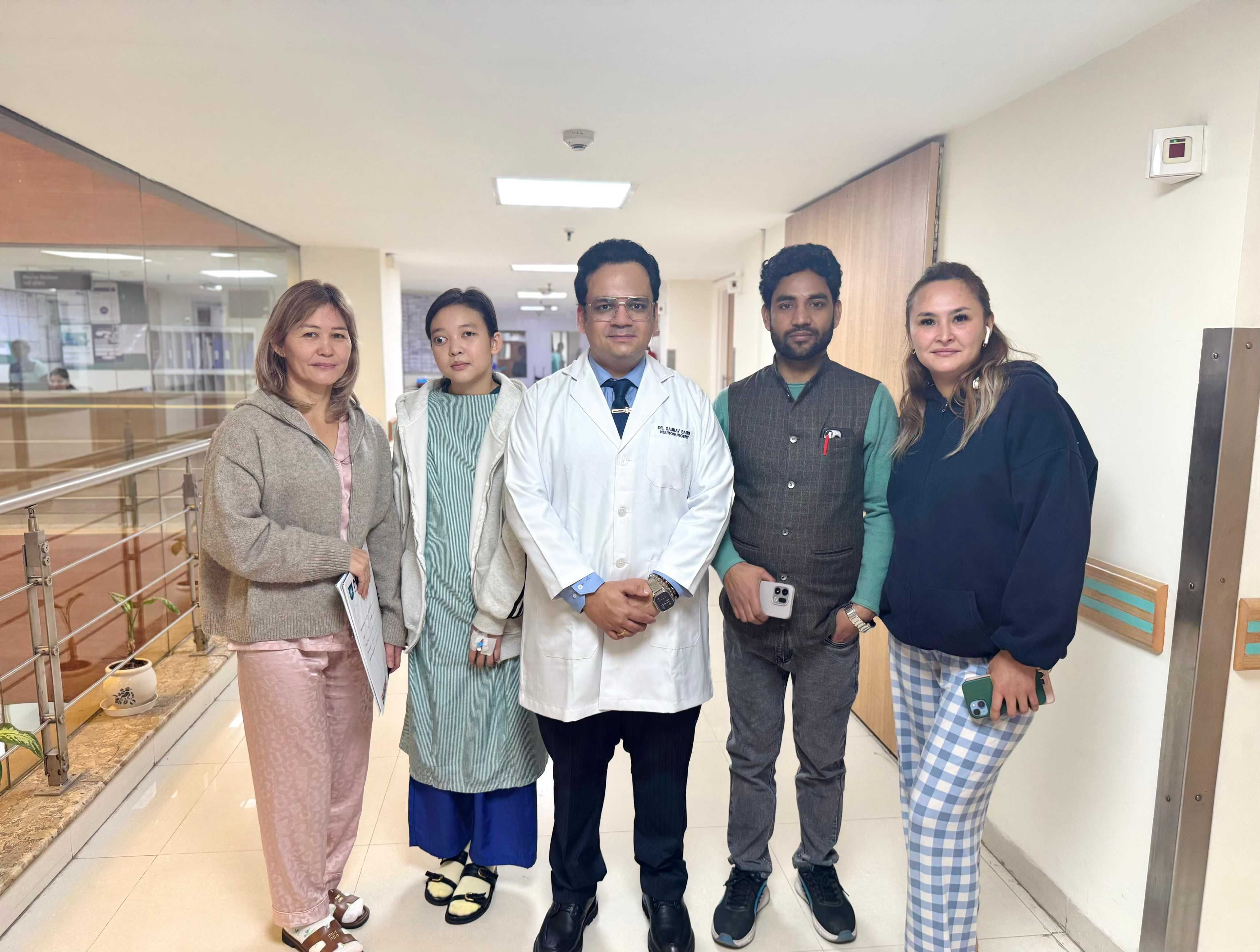 Doctor with patient
